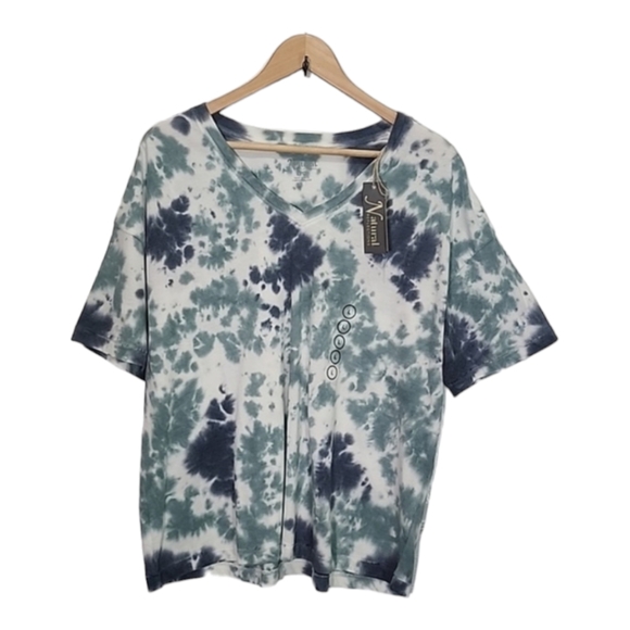 Natural Reflections Tops - Natural reflection tiedye top size L